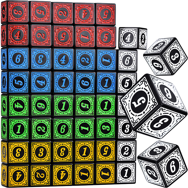 Party Games Group - 10 buah/Set Set dadu akrilik D6