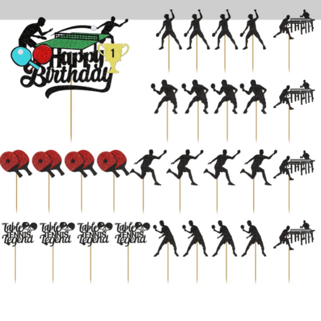 Party Games Jenga - Hiasan Kue Ping Pong, Tanda Selamat