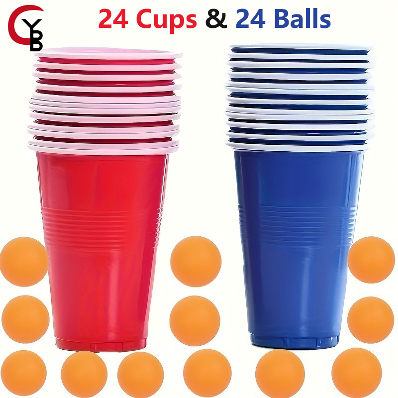 Party Games Jenga - Set Permainan Beer Pong YANBIGUO 24