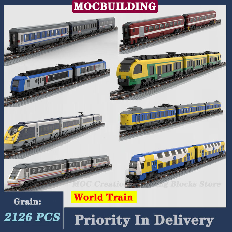 Lego Set City - MOC City 220 kelas Diesel kereta