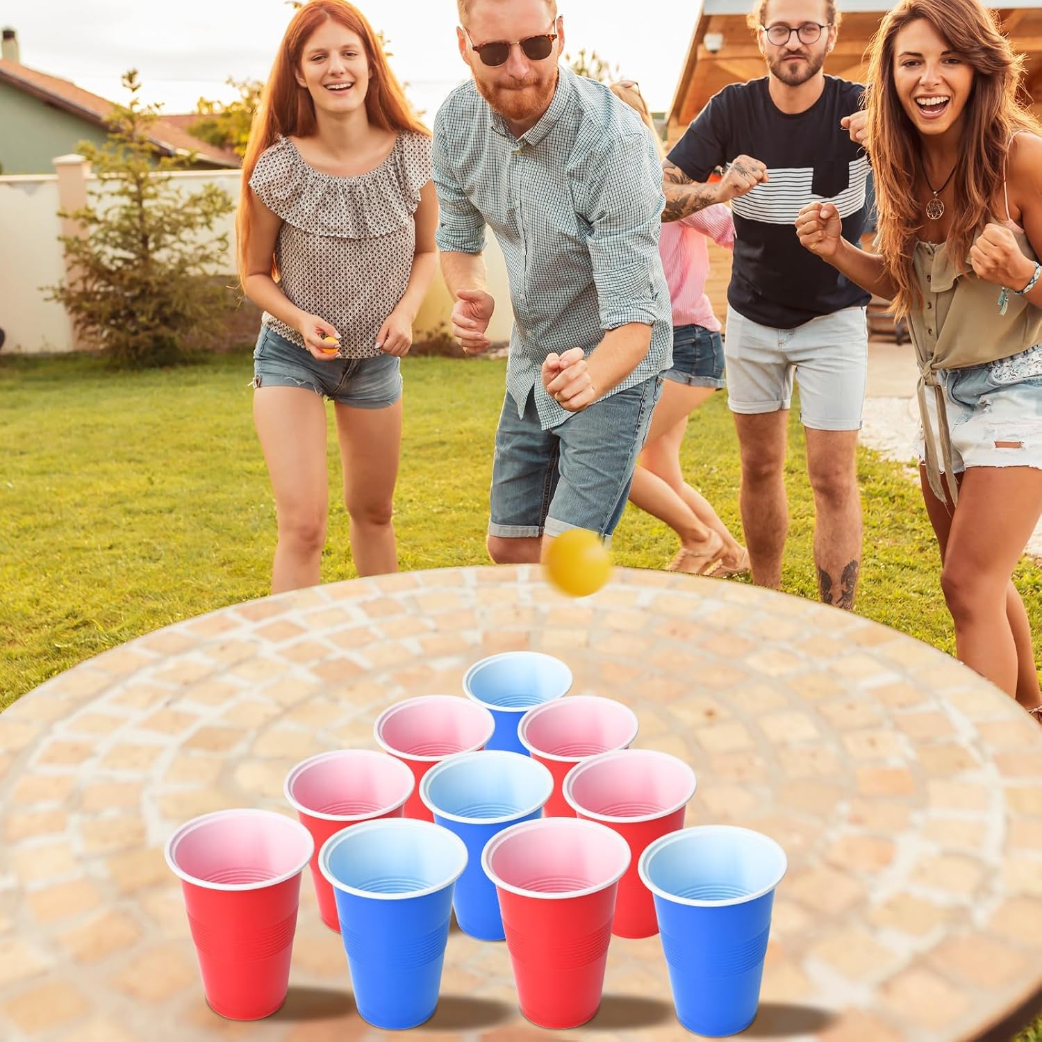 60 Pak 16 Oz Cangkir Pesta Pla - Party Games Jenga ulasan dan harga