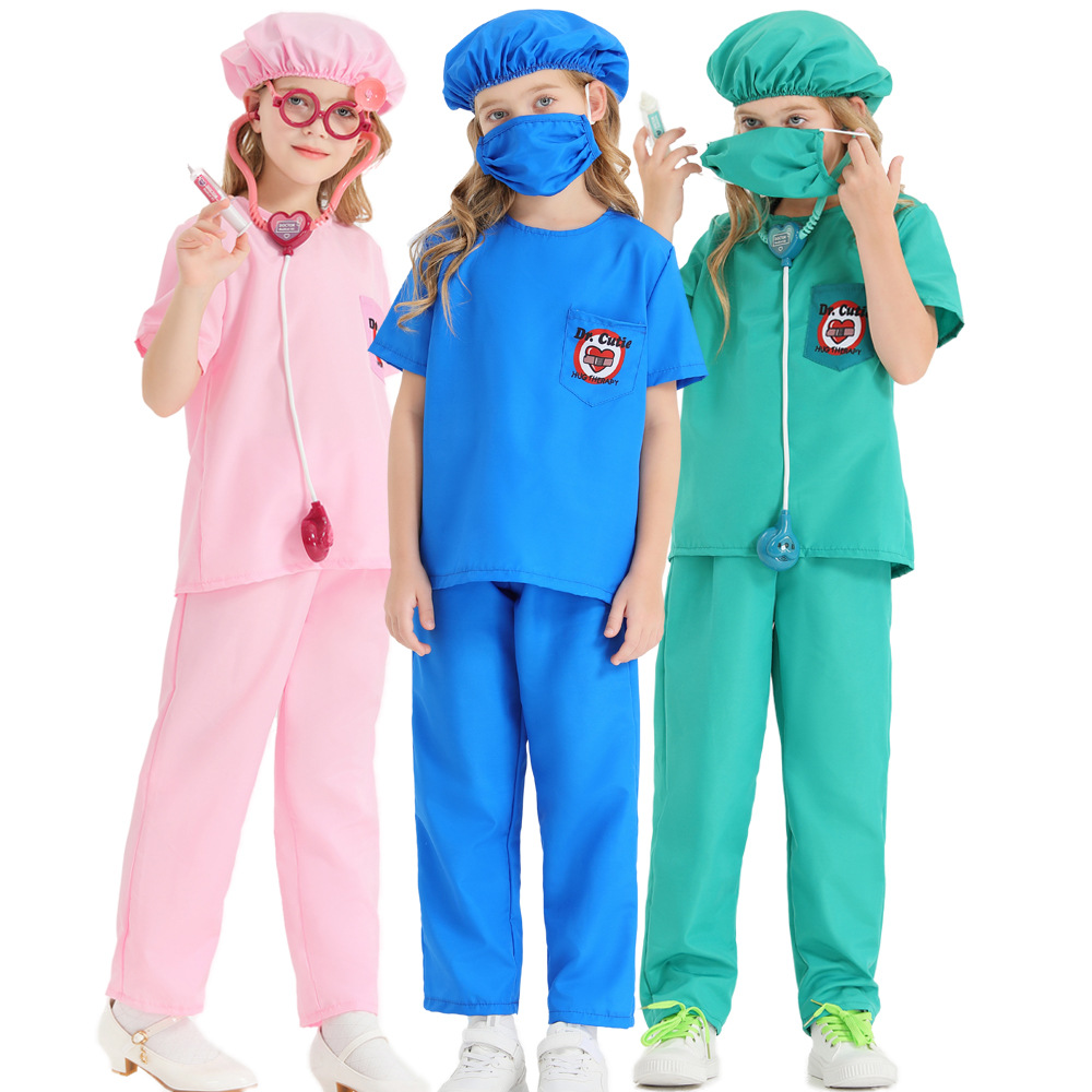 Kostum Dokter Perawat Hallowee - Kids Party Games ulasan dan harga