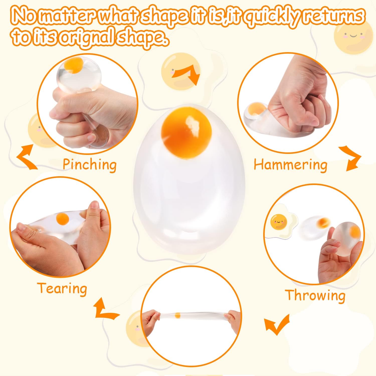 Bola Squishy Telur Funky - Mai - Party Games Graduation ulasan dan harga