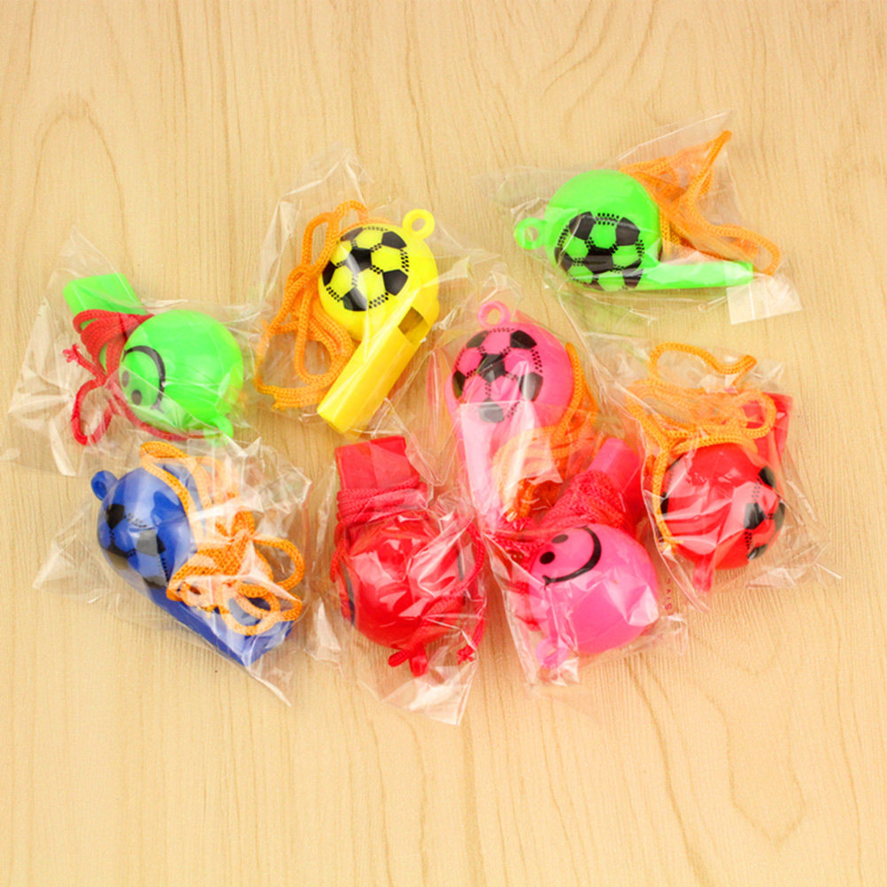 12Pcs Peluit Plastik Sepak Bol - Kids Party Games ulasan dan harga