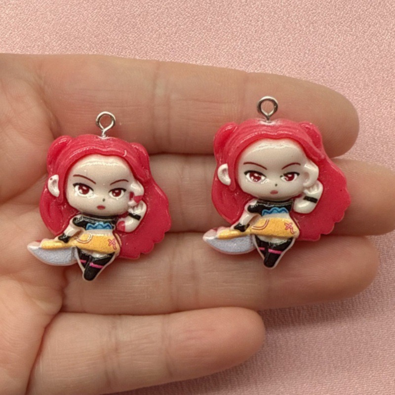 10 buah liontin kartun resin,  - Party Games Spy ulasan dan harga