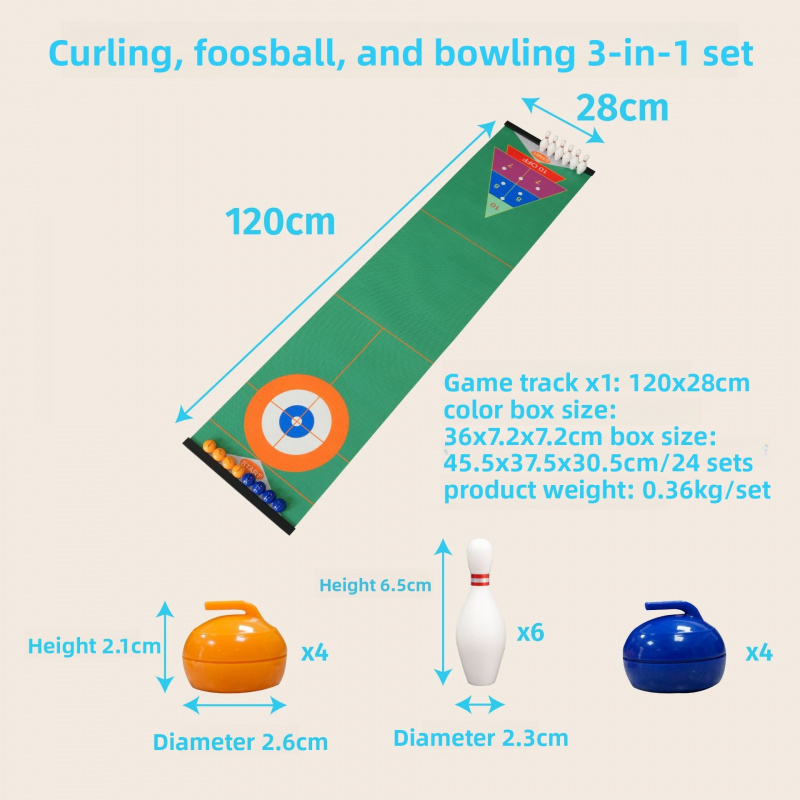 Set Permainan Meja Curling, Pe - Kids Party Games ulasan dan harga